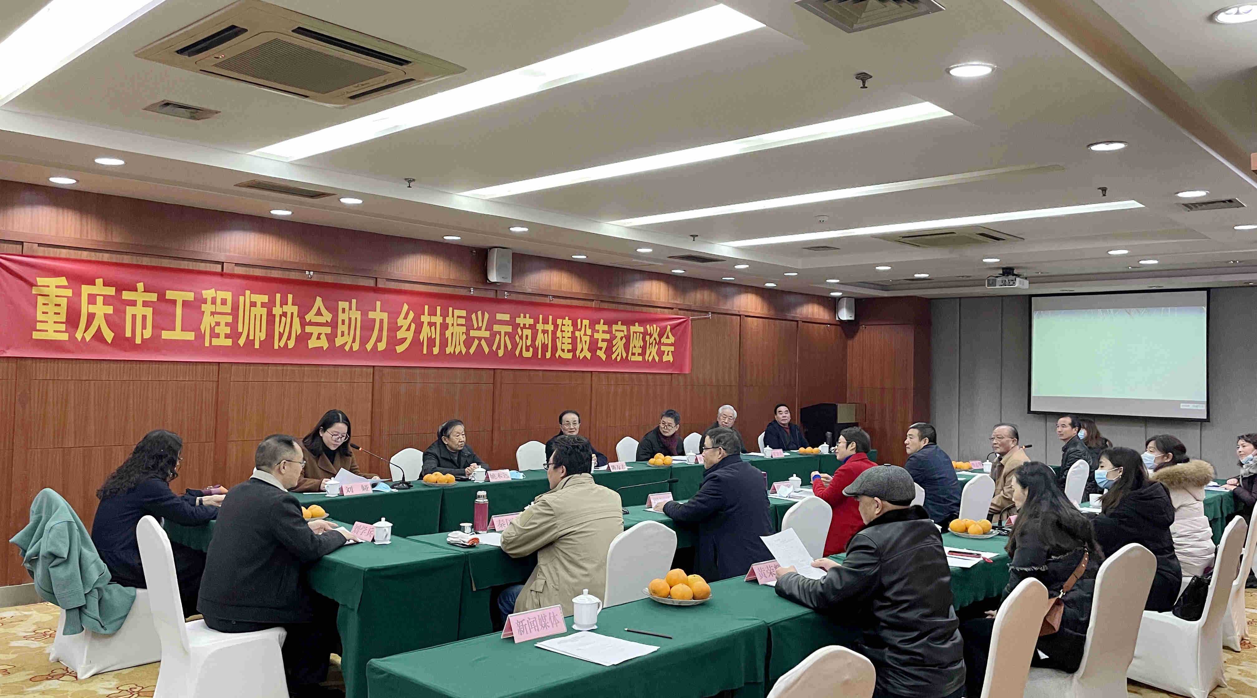 重庆市工程师协会召开助力乡村振兴示范村建设专家座谈会